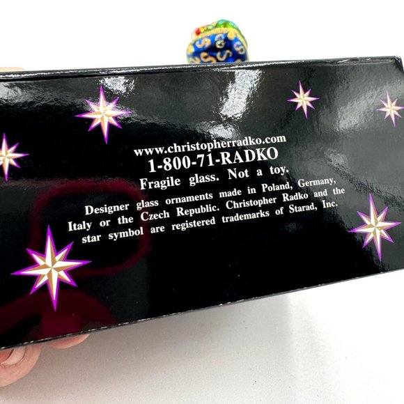 Royal Green Frog Christopher Radko JUST ONE KISS Christmas ornament Lil Gem - Picture 8 of 9